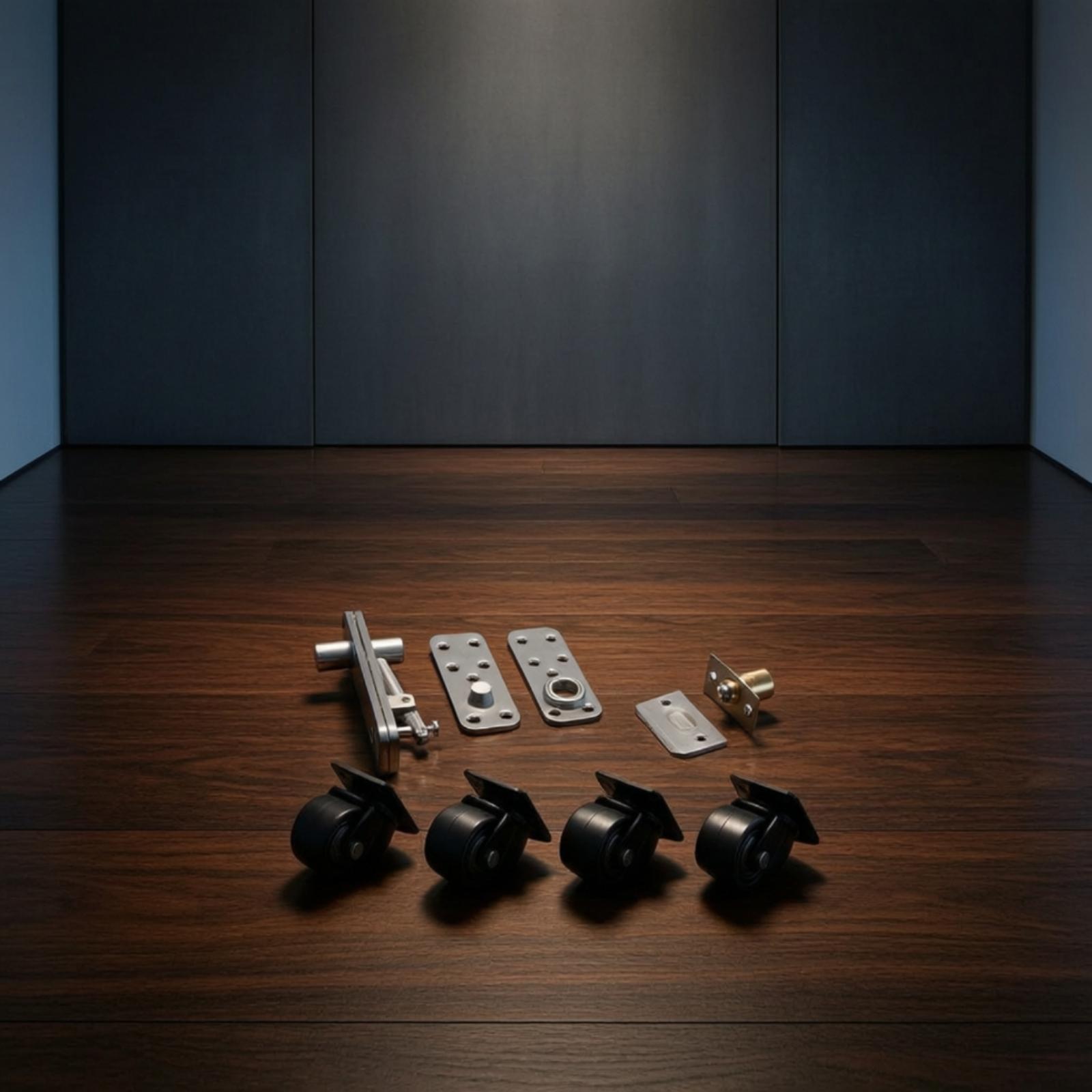 Caster Wheel - Kit de herrajes para puertas de