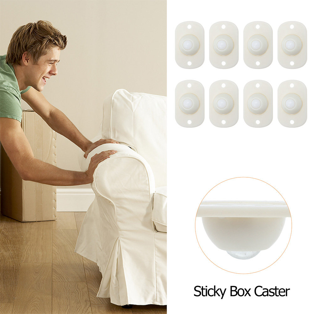 Caster Wheel - 12 ruedas pequeñas universales para cajas,