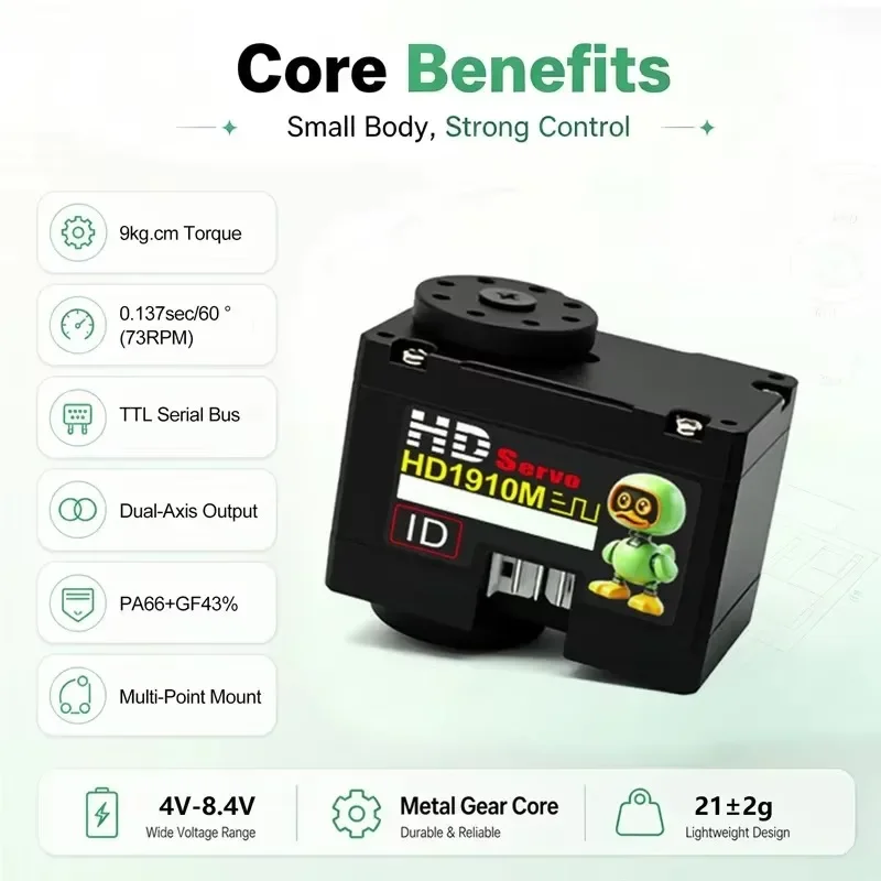 Servo de doble eje de 360 grad - Robot Arm Metal reseña y precio